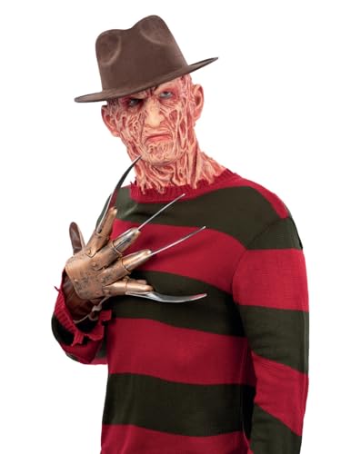 Pull tricoté Freddy Krueger de qualité supérieure pour costume d'Halloween réaliste
