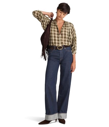 Madewell Women's Low Slung Baggy Cuff in Rinse Wash