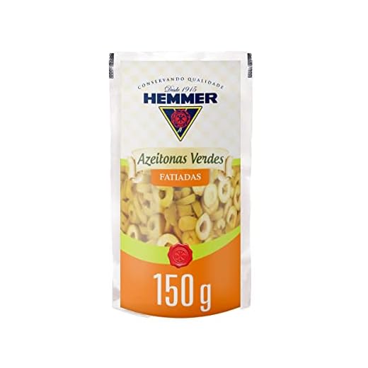 Azeitonas Verdes Fatiadas Sachê Hemmer 150g
