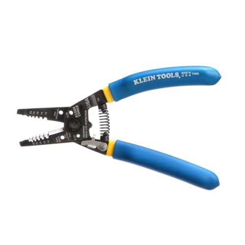 Cortador e descascador de fios Klein Tools 11055, azul/amarelo