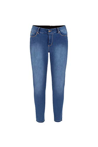 Tribal Women's Misses Soft Touch Denim with Comfort Waistband-RETROBLUE, 14