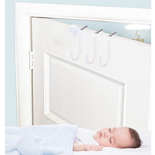 iHMeiju Over The Door Hooks Set of 4, Single Hooks Hanger Metal for Hanging Towel Coats Clothes Hats Bags Bathroom - Image 4