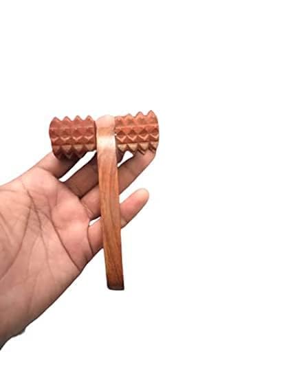WOODDY HUB Balayantra Wooden Massager Roller/Accupressure Roller Massager Brown Pointed (B0CTCVSDT7) Amazon Price History, Amazon Price Tracker