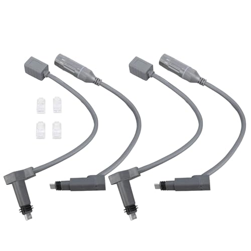 Aolidsive Cable Adaptador SPX a RJ45, Conector Hembra SPX a RJ45 de Cobre y Caucho, Transferencia de 1200 Mbps, para Configuración de Red Doméstica de Enrutador y Plato Gen 2