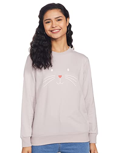 Image of pluss Women Blue Printed Hood(LSWFS8489-CRANBERRYICE)