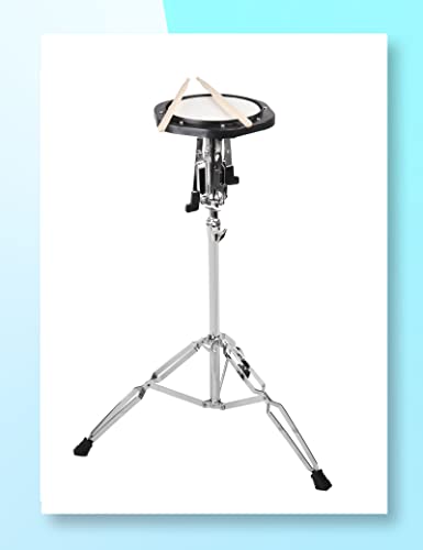 Mr.Power 32 Notes Glockenspiel Bell Kit with 8'' Practice Pad, Adjustable Height Stand, Music Sheet Clip, Glockenspiel Mallets, Drumsticks, and Carrying Bag