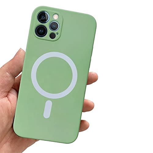 Coque iPhone 11 silicone liquide magnétique protection souple anti-choc pour objectif