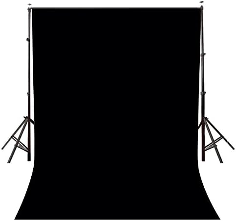 LYLYCTY County Background 5x7ft Non-Woven Fabric Solid Color Black Screen Photo Backdrop Studio Photography Props LY062