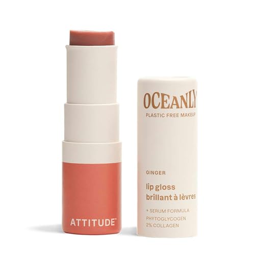 ATTITUDE Oceanly Sheer Lip Gloss Stick, EWG Verified, Titanium Dioxide-Free,