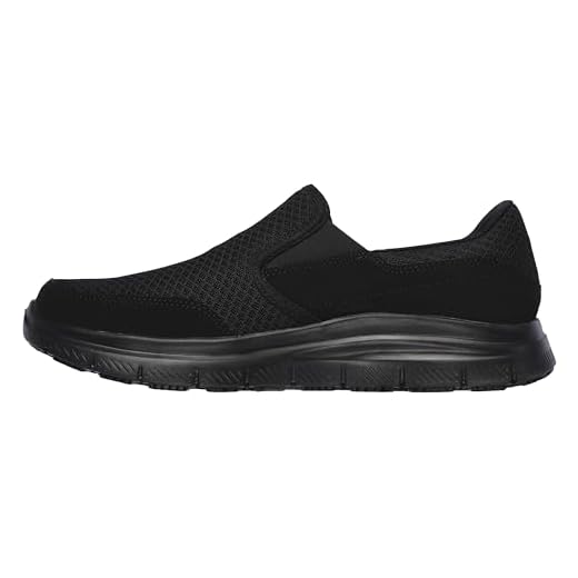 Skechers Men's Black Flex Advantage Slip Resistant Mcallen Slip On - 10.5 D(M) US