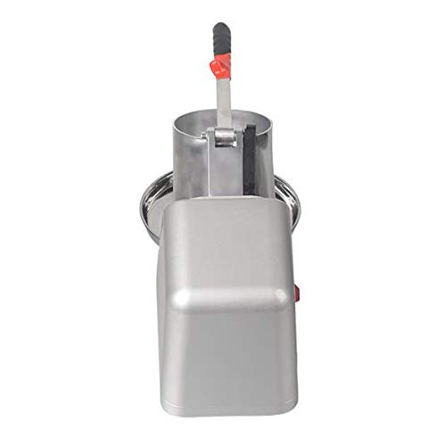120V 300W 143lbs Electric Dual Blades Ice Crusher Shaver Snow Cone Maker Machine Silver for Home and Commercial Use (Silver, OneSize)
