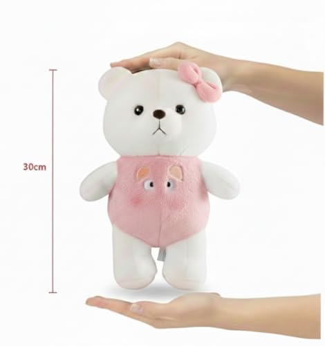 Image of Cuddly Teddy Bear Plush Soft Toy for Baby Girl Pink Bow Cute Soft Toys, Soft & Huggable Fabric Home Decor Boys and Girls Great Birthday Giftt, Valentine Day Gift, Teddy Day Gift (30 Cm, Blue),