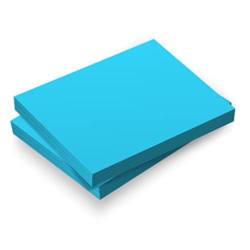Papel A4 180g Cartolina Azul Massa Colorida 100 Folhas