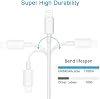 [Certificado Apple MFi] Cargador para iPhone, 2 paquetes de cable Lightning, cables de carga Apple y adaptador de pared USB rápido para viajes, compatible con iPhone 14/13/12/11 Pro/11/X/XS MAX/XR/8/7/6s/6 Plus/AirPods 8