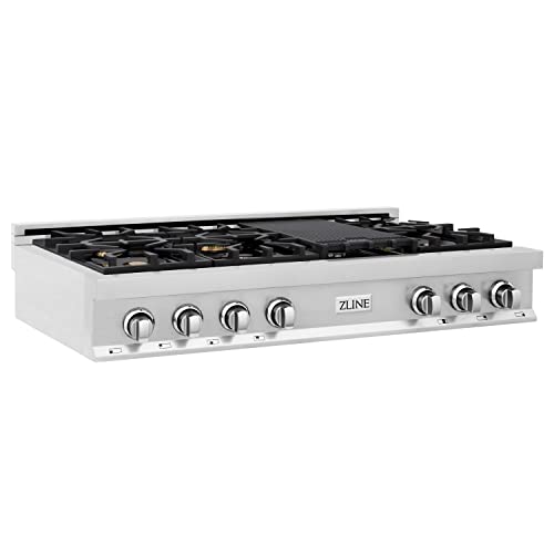 Zline Kitchen And Bath RT-BR-48 Zline 48 Inch Porcelain Gas Stovetop cover