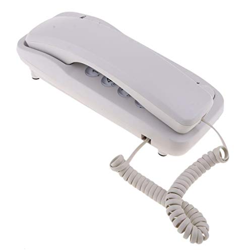 Multifunction-Mini-Corded-Desk-Phone-Office-Fixed-Business-Wired-White