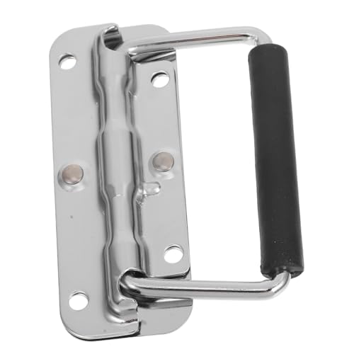 ERINGOGO Stainless Steel Tool Box Handle Heavy Duty Foldable Pull Handle Spring Action for Suitcases Cabinets