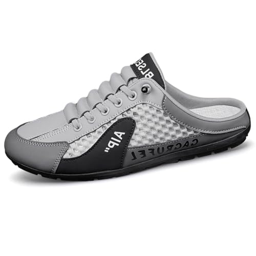 Générique Baskets Dos Nu pour Homme, Chaussures à Enfiler en Maille Respirante, Chaussures de Sport décontractées Confortables pour la Salle de Sport, la...