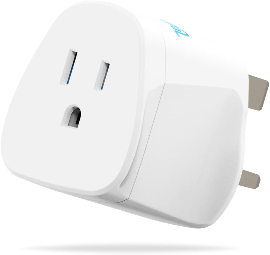 MyTravelPal US to UK Plug Adapter | ยฎ USA to UK Travel Adaptor With 10A Fuse | For America/Canada/Japan Appliances | Type A/Type B