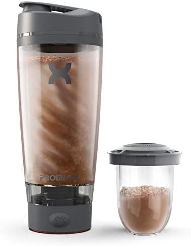 Pro Shaker Bottle | Rechargeable, Powerful for Smooth Protein Shakes | includes Supplement Storage - BPA Free | 20oz Cup