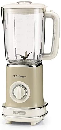 Ariete Vintage Blender, 1.5 Litre Smoothie Maker, Jug Blender, Beige