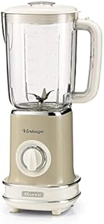 Ariete Vintage Blender, 1.5 Litre Smoothie Maker, Jug Blender, Beige