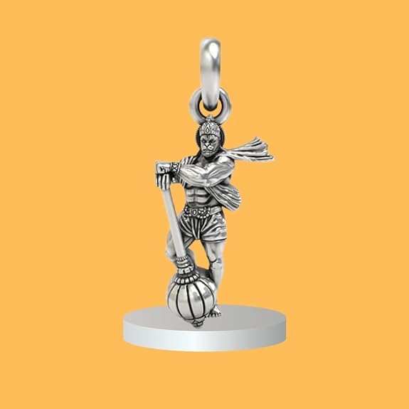 Generic Hanuman Ji Pendant with Gada - Image 3