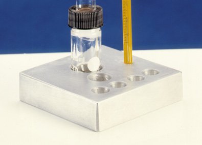 Chemglass MW-114-01 Series MW-114 Minim-Ware Heat Transfer Block, Aluminum