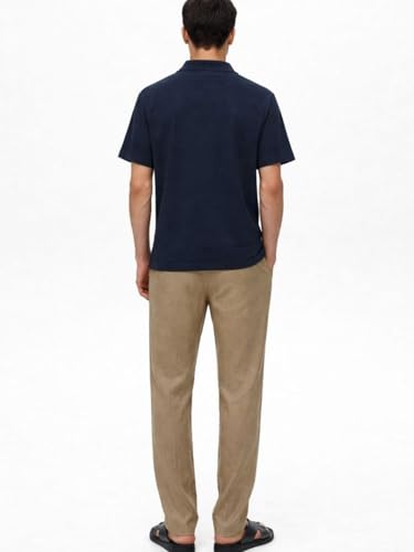 Image of Armisto Men's 100% Cotton Fancy Party Polo T-Shirt /Neutral Colour