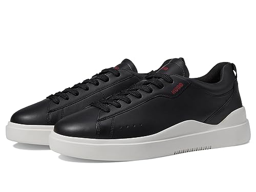 Image of Hugo Mens Cupsole Leather Lace Up Sneaker