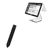BoxWave Stylus Pouch Compatible with ASSUR AP20 All-in-One POS Terminal - Stylus PortaPouch, Pen Stylii Holder Carrier Portable Self-Adhesive - Jet Black