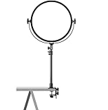 GVM Key Light, 14' LED Video Light with APP Control, Bi-Color Round Lighting, Ultra Thin 60W 3200-5600K Dimmable LED Soft Light with Table Stand for Gaming Studio YouTube Wedding Live Streaming