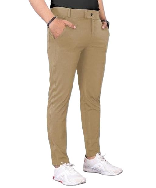 Image of Men's Blend Designer Formal Trousers - Smart Fit Stylish Office Pants | Trending Regular Fit
