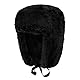 YJZQ Fliegermütze Wintermütze mit Ohrenklappen Herren Webpelzmütze Beanie-Mütze Kunstfellmütze Weiche Warme Trappermütze Pelzmütze Outdoor Russenmütze für Erwachsene