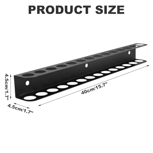 2 Stück Zangenhalter Wandhalterung Set, 40 cm Werkzeug Wandhalterung mit Schrauben und Expansionsrohr, Praktischer Schraubendreher Halter und Werkzeug Wandregal