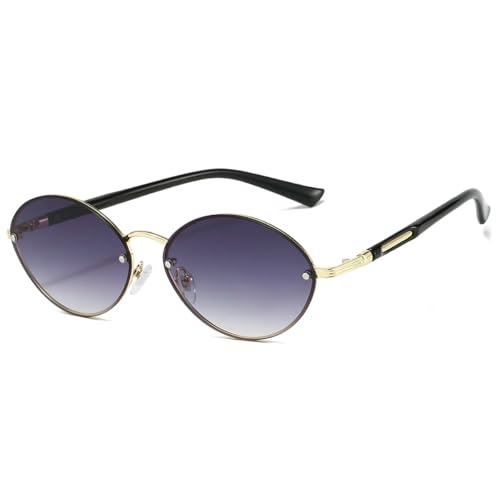 Lunettes de soleil vintage femme monture métal et verres dégradés style rétro chic