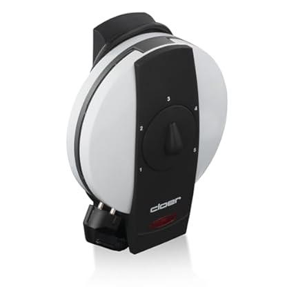 Cloer 1621 Waffeleisen für klassische Herzwaffeln, 930 W, Waffelgröße 15,5 cm, stufenlos wählbarer Bräunungsgrad, weiß, Metall – Bild 7