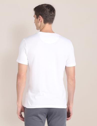 Image of U.S. Polo ASSN. Knitted Slim Fit Cotton T-Shirts for Men - Breathable & Comfortable, Half Sleeves Mens Casual T Shirts