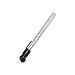 Ruilogod 2Pcs Silver Tone Black Car Tire Pencil Air Pressure Gauge Pen 5-50 PSI
