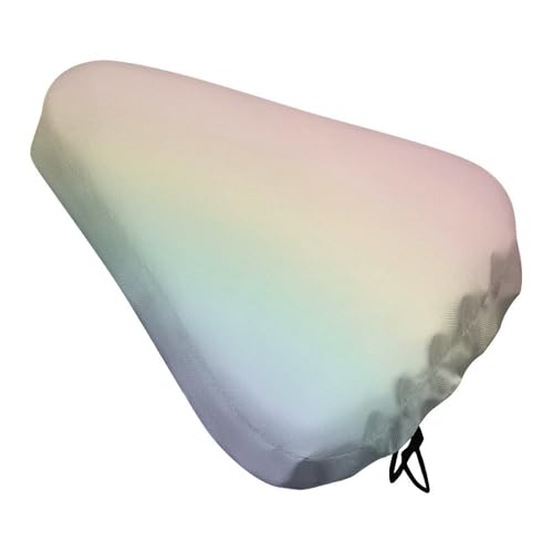 Mateju Funda de cojín Impermeables para Asiento de Bicicleta, Estampado de Arcoíris, Protector Elástico para Sillín, Cómoda, Fundas de Sillín de Bicicleta de Carretera (Verde 01,8 Piezas)