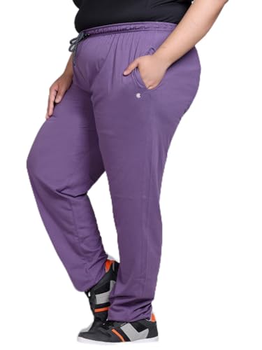 Image of CUPID Women's Cotton Track Pants Regular Fit Lounge Wear Gym Joggers Sports Trouser Night Pants for Ladies