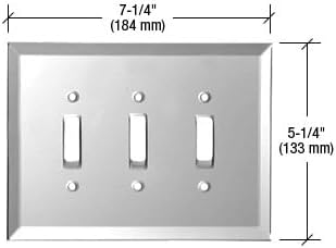 CRL 3X Toggle Glass Mirror Plate - Clear