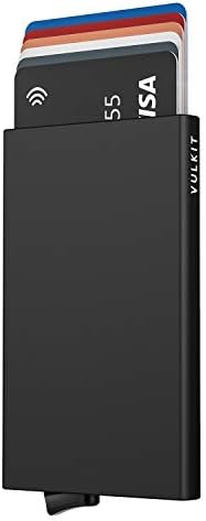 Pop Up Wallet, Slim Minimalist Credit Card Holder For Men and Women RFID Blocking Mini Metal Case