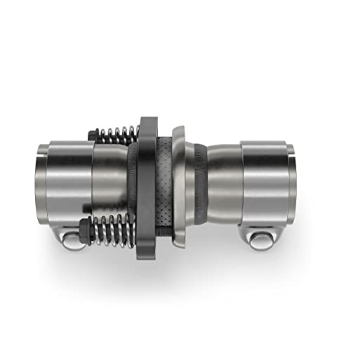 Universal Reparatur Flanschset Ø45 50 55 60 65 mm Auspuff Flansch, Rohrverbinder 2Loch (Ø 60 mm) inkl. Befestigungsmaterial mit Schrauben und Feder