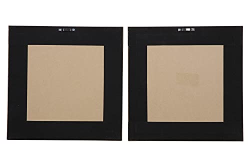 Deco 79 Shadow Box de madera MDF marrón set de 2 vitrinas decorativas de pared para casa 4
