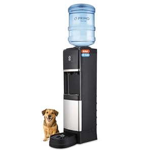 Primo Water Dispenser for 5 Gallon Bottle with Pet Drinking Station – Hot & Cold Top Loading Water Cooler Machine