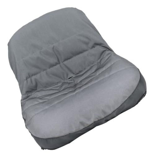 INOOMP Coprisedia per Tosaerba da Equitazione Grigio con Tasca Portaoggetti Protezione Antisolare e Resistente per Sedile Agricolo Senza Bracci per Uso Esterno