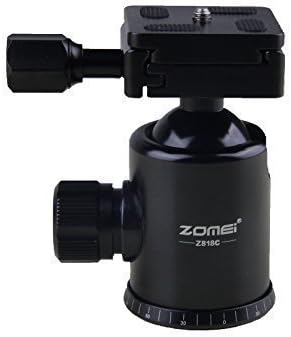 ZOMEi Z818C Photography Tripod Ball Head (Updated Version) Ball Head Quick Release Plate Pro Camera Tripod Max to 9 kg