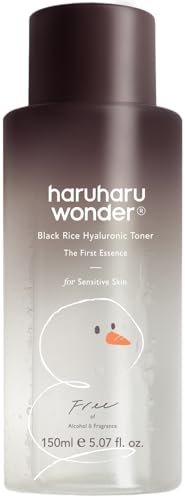 haruharu Wonder Black Rice Hyaluronic Toner for Sensitive Skin Alcohol & Fragrance Free Deep Hydration Glass Skin Korean Skincare Vegan Cruelty-Free 150ml (Christmas Edition)