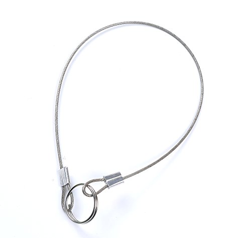 image for Mxeol Stainless Steel Lanyard Cable Tether Safety Wire for Loss Preven
